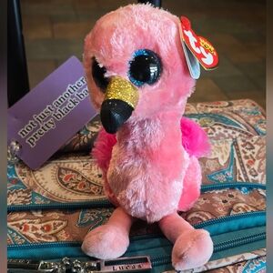 TY Silk Beanie Boo's Collection Gilda Flamingo New